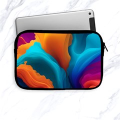 Colorful Fluid Art Abstract Modern Apple Ipad Mini Zipper Cases by Ravend