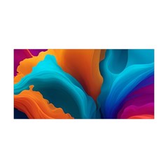 Colorful Fluid Art Abstract Modern Yoga Headband by Ravend