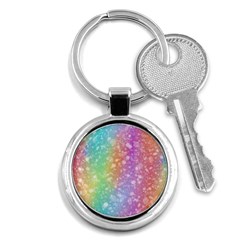 Rainbow Colors Spectrum Background Key Chain (round) by Ravend