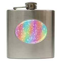 Rainbow Colors Spectrum Background Hip Flask (6 Oz) by Ravend