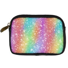 Rainbow Colors Spectrum Background Digital Camera Leather Case by Ravend