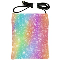 Rainbow Colors Spectrum Background Shoulder Sling Bag by Ravend