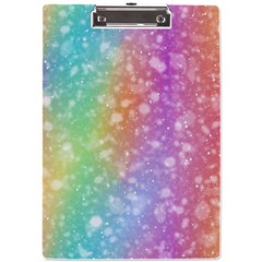 Rainbow Colors Spectrum Background A4 Acrylic Clipboard by Ravend