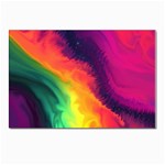 Rainbow Colorful Abstract Galaxy Postcard 4 x 6  (Pkg of 10) Front