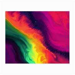 Rainbow Colorful Abstract Galaxy Small Glasses Cloth (2 Sides) by Ravend