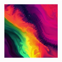 Rainbow Colorful Abstract Galaxy Medium Glasses Cloth by Ravend