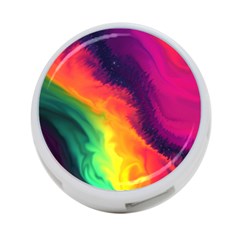 Rainbow Colorful Abstract Galaxy 4-port Usb Hub (two Sides) by Ravend