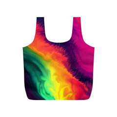 Rainbow Colorful Abstract Galaxy Full Print Recycle Bag (s) by Ravend