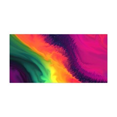 Rainbow Colorful Abstract Galaxy Yoga Headband by Ravend