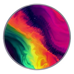 Rainbow Colorful Abstract Galaxy Wireless Fast Charger(white) by Ravend