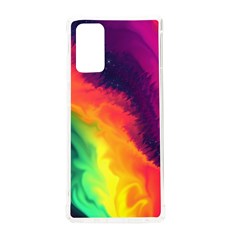 Rainbow Colorful Abstract Galaxy Samsung Galaxy Note 20 Tpu Uv Case by Ravend