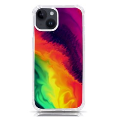 Rainbow Colorful Abstract Galaxy Iphone 14 Tpu Uv Print Case by Ravend