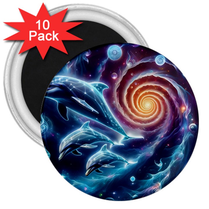 Dolphins Fantasy 3  Magnets (10 pack) 