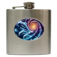 Dolphins Fantasy Hip Flask (6 Oz) by Ravend