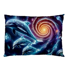 Dolphins Fantasy Pillow Case by Ravend