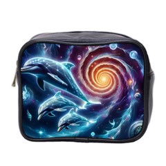 Dolphins Fantasy Mini Toiletries Bag (two Sides) by Ravend