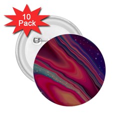 Stars Shimmering Galaxy Ocean 2 25  Buttons (10 Pack)  by Ravend