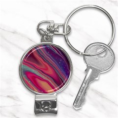 Stars Shimmering Galaxy Ocean Nail Clippers Key Chain by Ravend