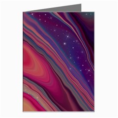 Stars Shimmering Galaxy Ocean Greeting Card by Ravend