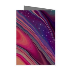 Stars Shimmering Galaxy Ocean Mini Greeting Cards (pkg Of 8) by Ravend