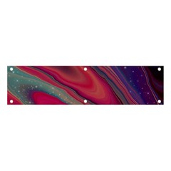 Stars Shimmering Galaxy Ocean Banner And Sign 4  X 1  by Ravend