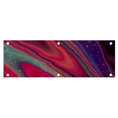 Stars Shimmering Galaxy Ocean Banner And Sign 6  X 2  by Ravend