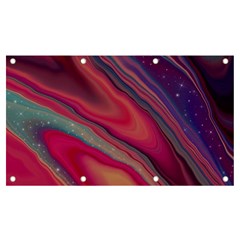 Stars Shimmering Galaxy Ocean Banner And Sign 7  X 4  by Ravend