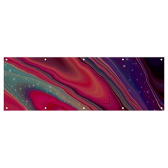 Stars Shimmering Galaxy Ocean Banner And Sign 12  X 4  by Ravend