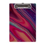 Stars Shimmering Galaxy Ocean A5 Acrylic Clipboard Front