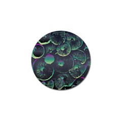 Psychedelic Mushrooms Background Golf Ball Marker by Ravend