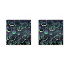 Psychedelic Mushrooms Background Cufflinks (square) by Ravend