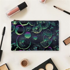 Psychedelic Mushrooms Background Cosmetic Bag (medium) by Ravend