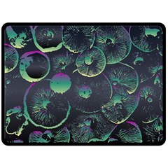 Psychedelic Mushrooms Background Fleece Blanket (large) by Ravend