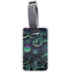 Psychedelic Mushrooms Background Luggage Tag (one Side) by Ravend