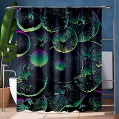 Psychedelic Mushrooms Background Shower Curtain 60  X 72  (medium)  by Ravend