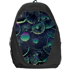 Psychedelic Mushrooms Background Backpack Bag by Ravend