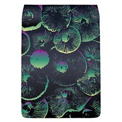 Psychedelic Mushrooms Background Removable Flap Cover (l) by Ravend