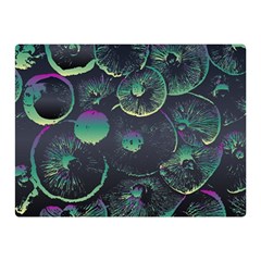 Psychedelic Mushrooms Background Two Sides Premium Plush Fleece Blanket (mini) by Ravend