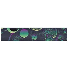 Psychedelic Mushrooms Background Small Premium Plush Fleece Scarf by Ravend