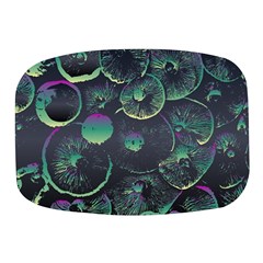 Psychedelic Mushrooms Background Mini Square Pill Box by Ravend