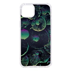 Psychedelic Mushrooms Background Iphone 14 Plus Tpu Uv Print Case by Ravend