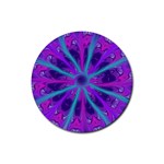 Wallpaper Tie Dye Pattern Rubber Coaster (Round) Front