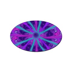 Wallpaper Tie Dye Pattern Sticker Oval (10 Pack) by Ravend