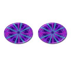 Wallpaper Tie Dye Pattern Cufflinks (oval) by Ravend