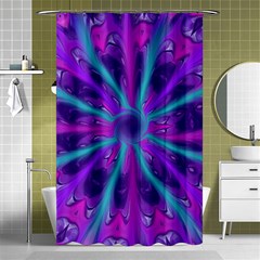 Wallpaper Tie Dye Pattern Shower Curtain 48  X 72  (small)  by Ravend