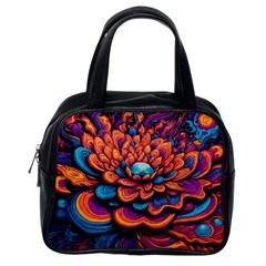 Flowers Painting Classic Handbag (one Side) by Ravend