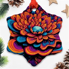 Flowers Painting Ornament (snowflake)