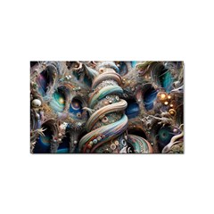 Fantasy Psychedelic Building Spiral Sticker (rectangular) by Ravend