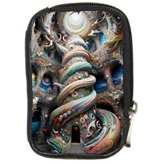 Fantasy Psychedelic Building Spiral Compact Camera Leather Case by Ravend