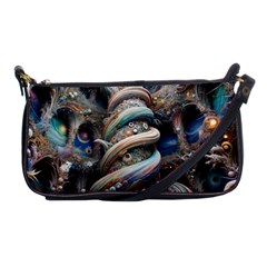 Fantasy Psychedelic Building Spiral Shoulder Clutch Bag by Ravend